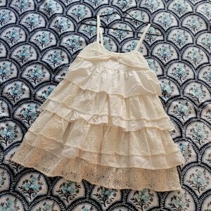 Not Rated Cream Tiered Mini Dress